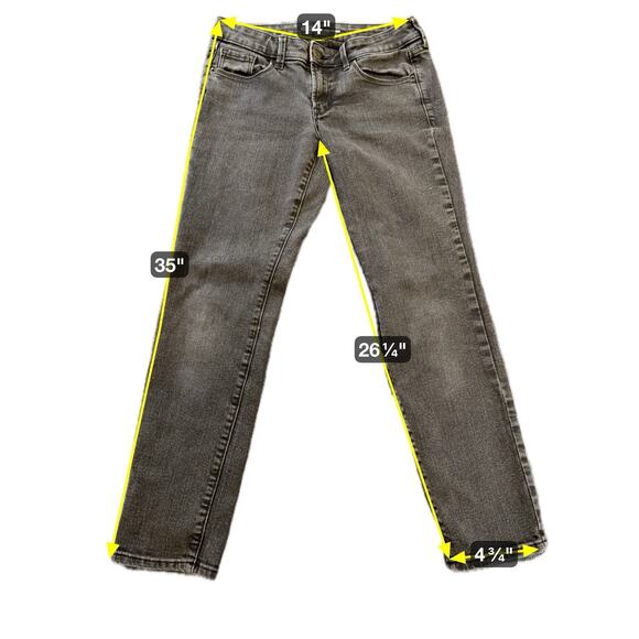 Old Navy Jeans Womens size 28 Black The Power Jean Perfect Straight Ankle Casual - Picture 3 of 11